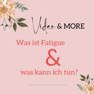 Fatigue-Bundle: Video mit Energietagebuch, Booklet & Audio